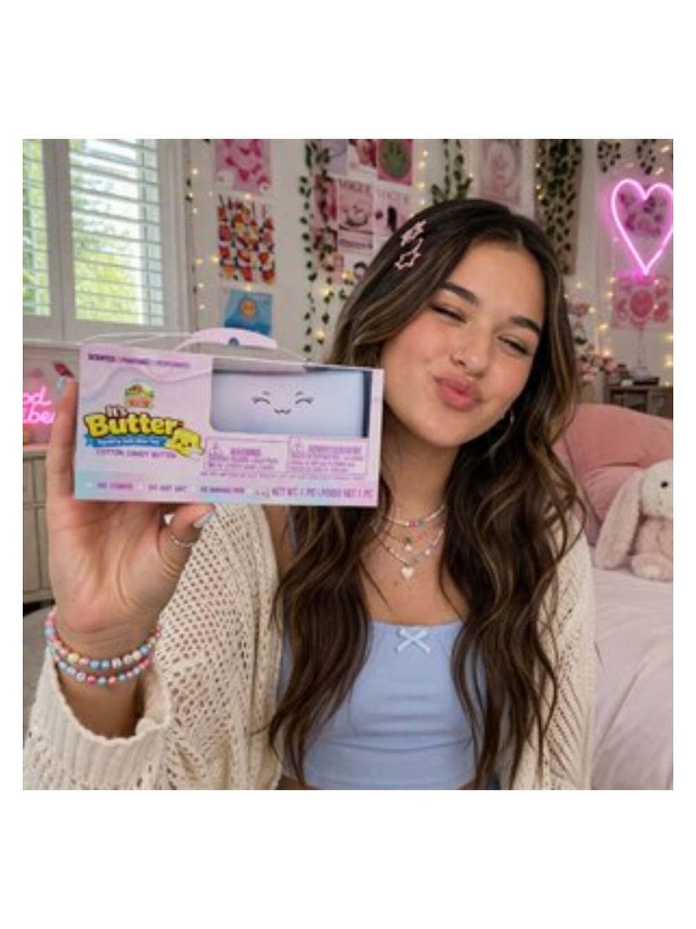 Squishy Farms It's Butter 2.0 Squeeze Toy, Cotton Candy Scent
